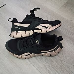 Reebok Ladies Black and Gold Athletic Shoes